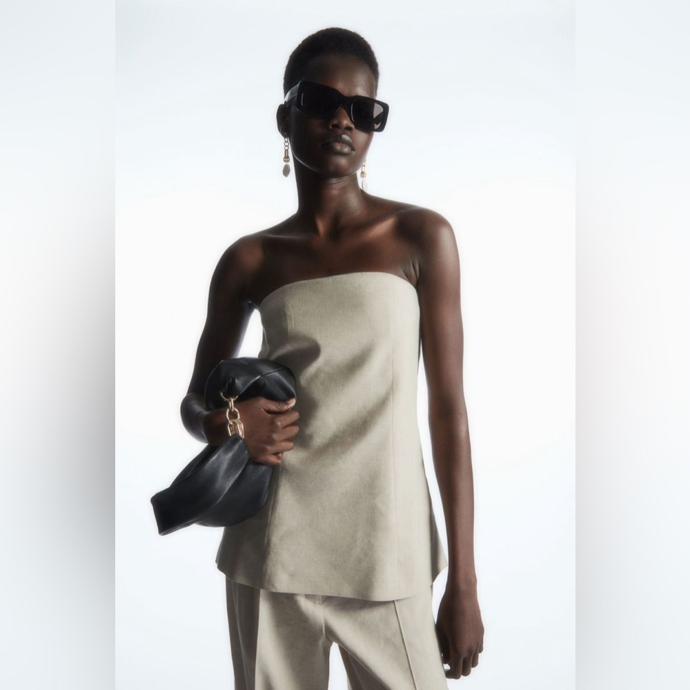 COS Linen Bustier Top
